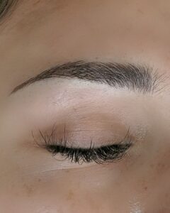 Hair Stroke semi-permanent brow at LASHTOUCH NYC — natural, hair-like strokes for effortless brow definition