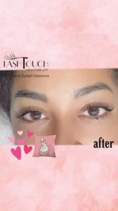 LED Gel natural volume lash extensions in Midtown NYC