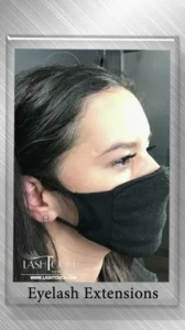 2D J Curl lash extensions in Midtown NYC by LASHTOUCH